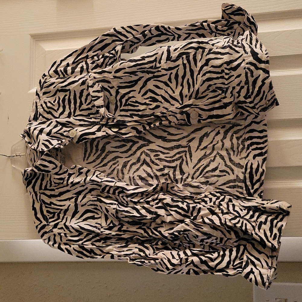 Zebra print jacket